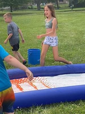 Water slide fun!
