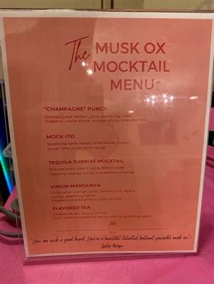 Mocktail Menu