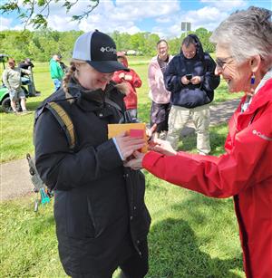 It was hard to hide the excitement as fishers collected their prizes.