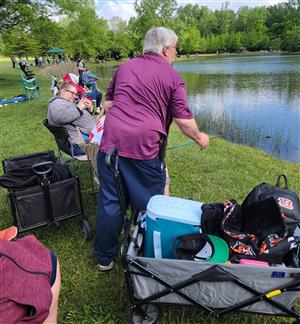 A long day of fishing requires a lot of preperation!