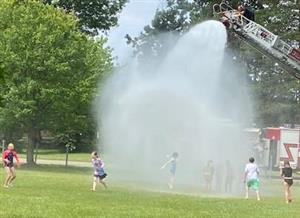 Nothing quite like a cold shower on a hot day!