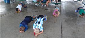 Our winning plankers lasted more than 20 minutes!