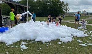 What's more messy and fun than a foam machine?